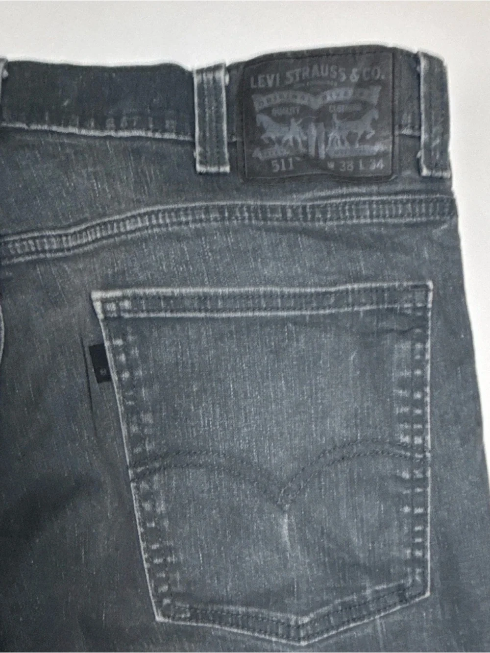 Levi's 511 Slim Fit Men's Denim Jeans in Dark Gray 38x34